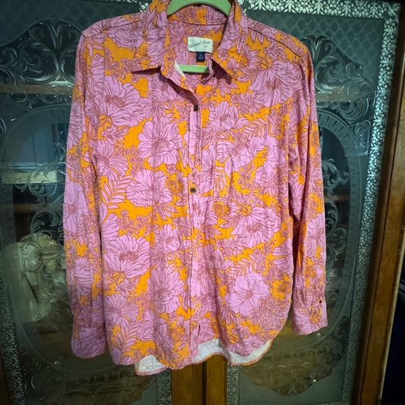 Universal Thread Tops - Universal Thread Floral Relaxed Fit Shirt